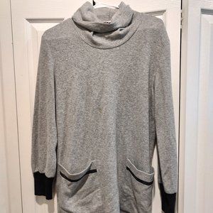 Caron: Gray Full Body Sweater Dress, Comfy Fall wear